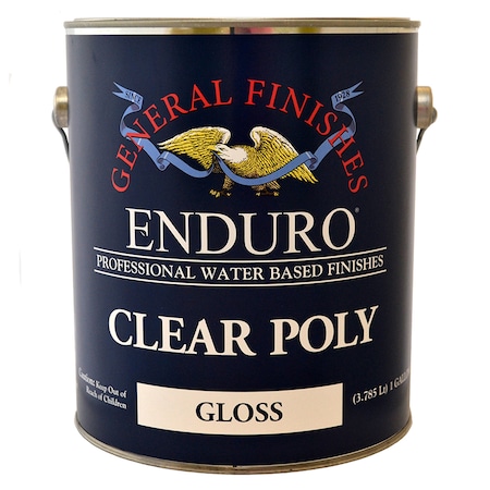 General Finishes 1 Gal Clear Enduro Poly Water-Based Topcoat, Gloss GPG